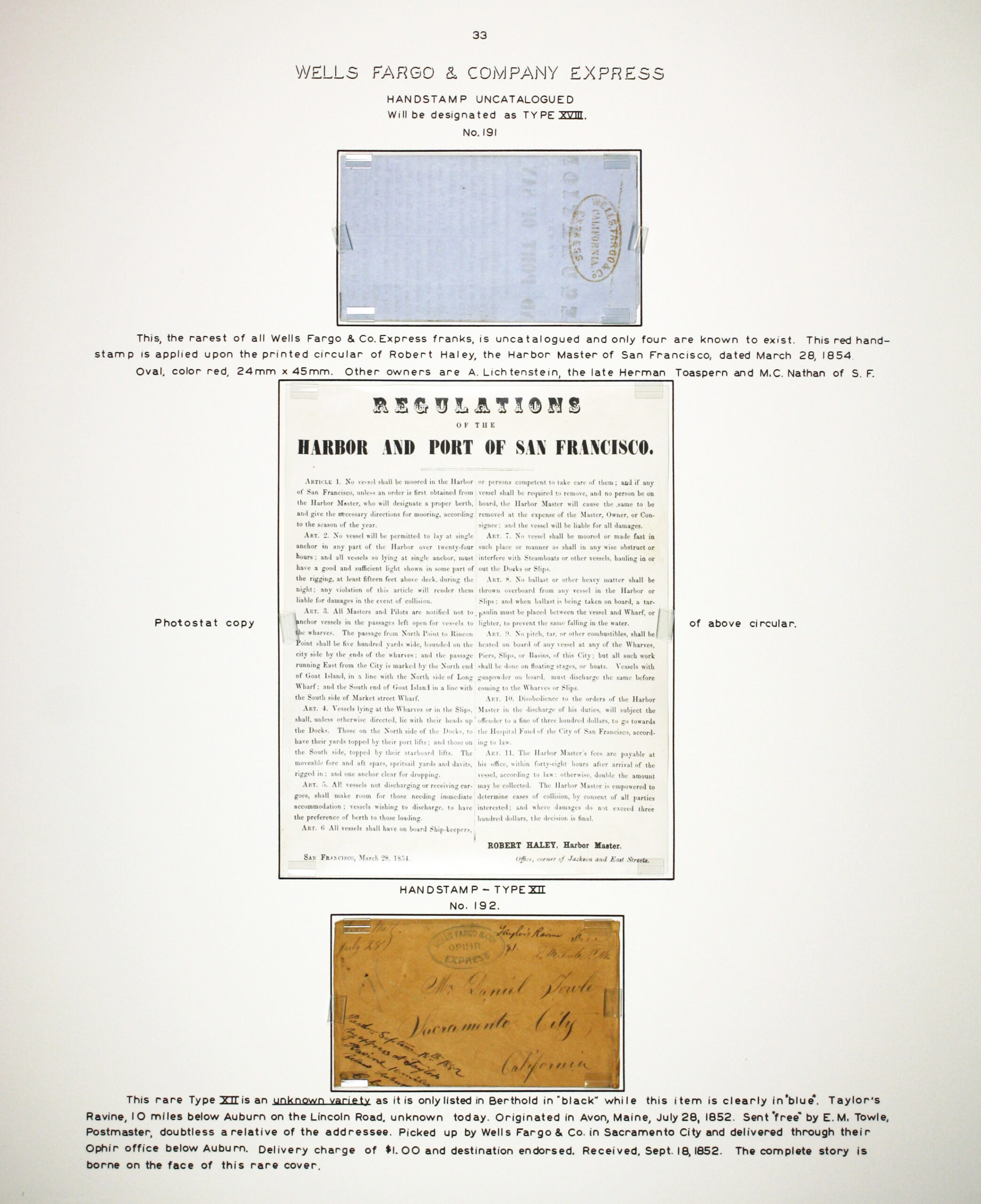 Historic exhibit Panel #33 featuring a letter cover and reproduction forms. Long descriptions are available as page content. Image link will enlarge image.